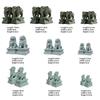 Coppia di Fu Foo Dog Statue di Pietra Guardiane Leoni Statuette Decorative Cinesi Feng Shui Ornamento da Scrivania Decorazione per Casa Soggiorno Bar Caffetteria