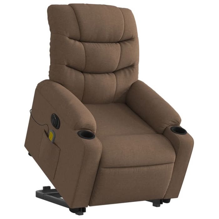 VidaXL Electric Massage Recliner, Relaxation Chair with Adjustable Backrest and Footrest, Salon Seat 3206676