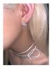 Stylish Zircon Inlaid Starburst Ear Cuffs - Fashionable, Simple, and Elegant Jewelry Design