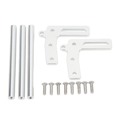 RC Crawler Car Metal Front Bumper Stable Performance Good Protection Anti Scratch RC Front Bumper for SCX10 Silver