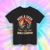 Bigfoot Hide and Seek Shirt Funny Sasquatch Forest Cryptid Tee S-5XL