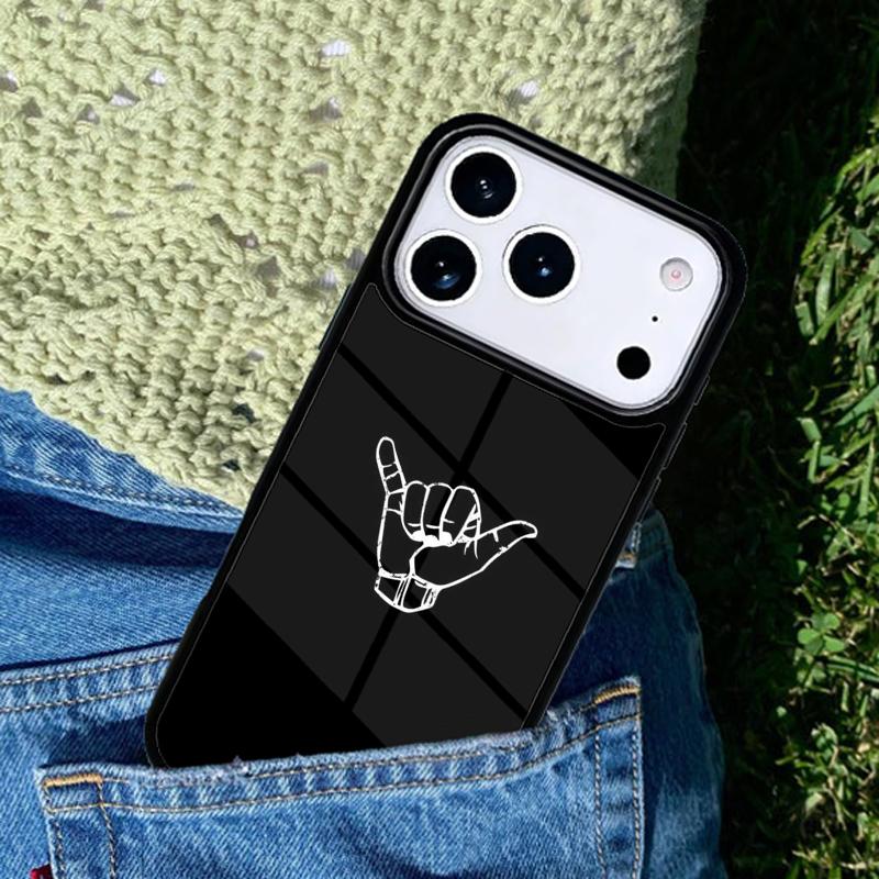 Shaka Surf Hang loose Phone Case For iPhone 17 AIR 16 Pro Max 15 14 Pro 11 12 13 Shockproof Silicone Cover