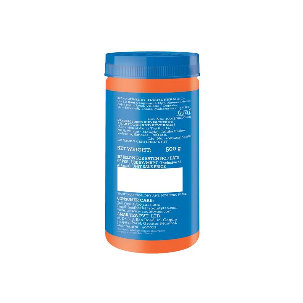 Society Tea Society OMT Masala Instant-Tee-Premix 500g Glas | Schnelles Heißgetränkepulver