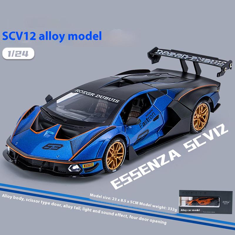 

1:24 High-quality Alloy Sports Car Model, Cool Sound and Light, Scissor Door Design, Strong Visual Impact