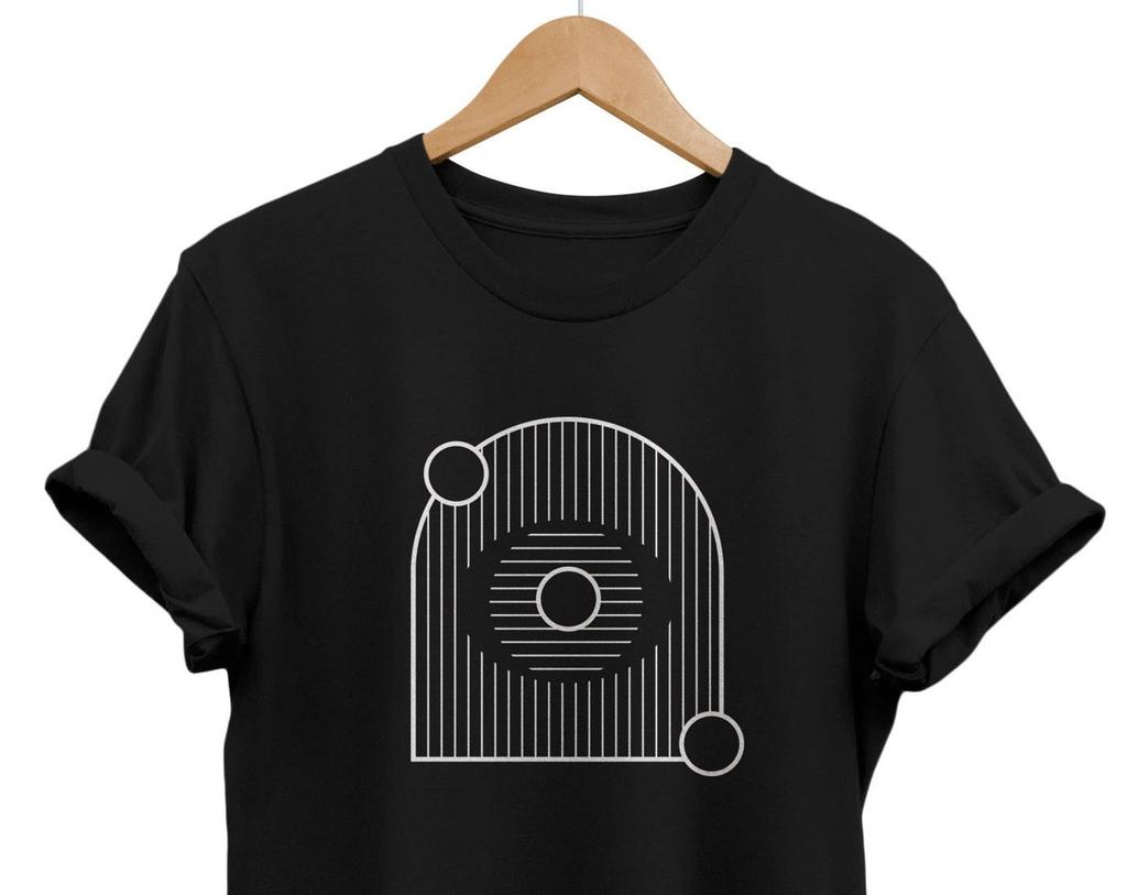 Minimalist Abstract T-Shirt: Geometric Modern Art Tee