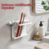 5-Slot Multifunctional Drain Rack No-Drill Wall-Mounted Toothbrush Holder  Household