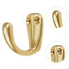 3 Pack of Wall Hooks for Coats Brass Hardware Entryway