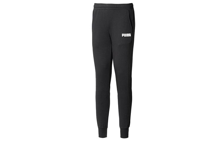 PUMA ESSENTIALS Knitted Sweatpants Men s Black Moderate Cuffed Pants 855231-01 M