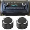 Car Rear Radio Volume Control Knob, 2PCS OEM# 22912547 Vehicle Dial Tuner Stereo Unit Knobs, Automotive Radio Repair Kit Replacement Button,