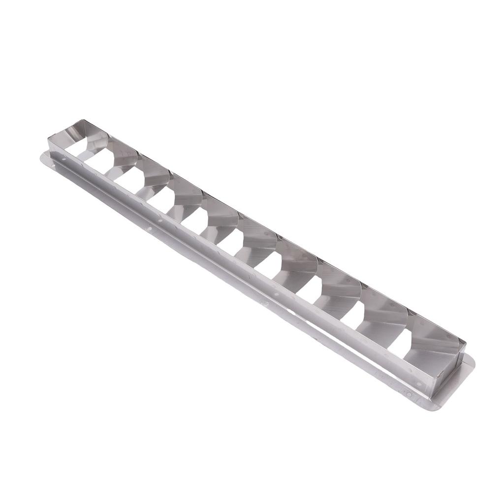 10 Slot Louvered Vent 304 Stainless Steel 530mm Marine Louver Vent with Mirror Polished Finish for