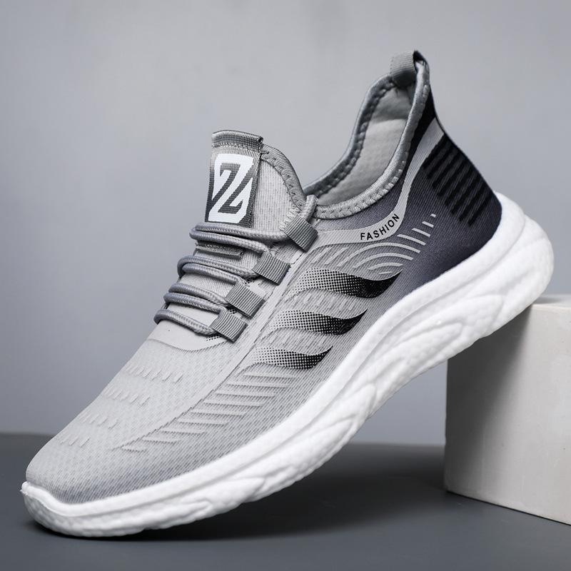 Sneakers men's couple's summer breathable mesh thin running shoes soft sole comfortable men's and women's same trendy shoes