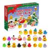 Christmas Bath Rubber Ducks Advent Calendar - 24 Day Countdown with Holiday-Themed Duck Toys
