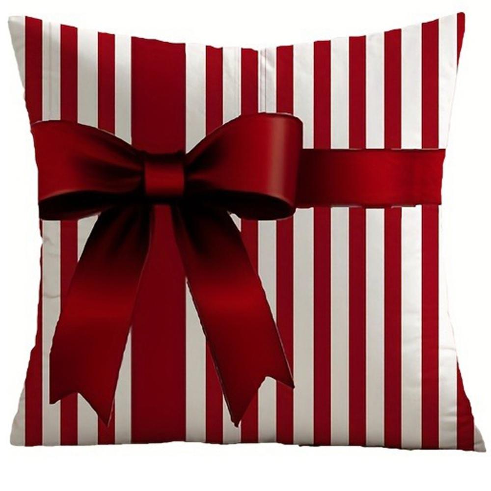 Christmas decoration pillow cover Christmas wreath color festival pattern living room sofa cushion suite room home decoration