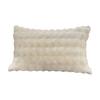 Pillow Cover Solid Color Design Plush Soft Pillow Case Autumn Winter Warm Comfortable Bedroom Pillowcase