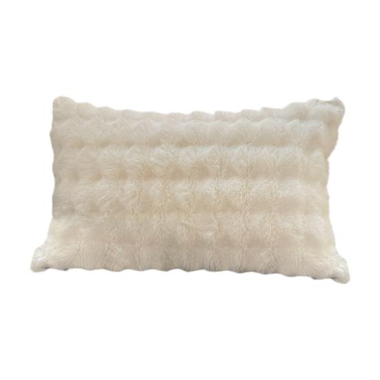 Pillow Cover Solid Color Design Plush Soft Pillow Case Autumn Winter Warm Comfortable Bedroom Pillowcase