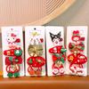 Festive Kuromi Hair Accessories Set: Red Christmas Hair Clips & Ties for Women & Children
