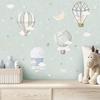 Watercolor  Air Balloon Wall Decals Stars Clouds Vinyl Stickers Peel  Stick Art For Nursery Bedroom Toddler Room