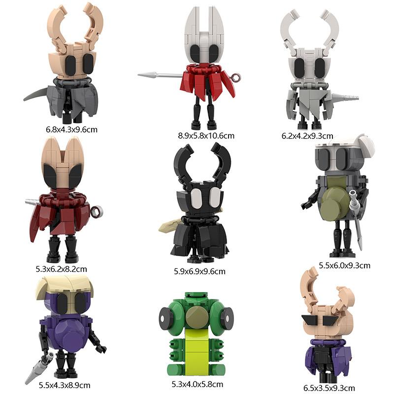 

9 Pcs Hollow Knight: Silksong Assembly Toys Series Model Toys Silksong Figure Model Dolls Assembling Toys Gift