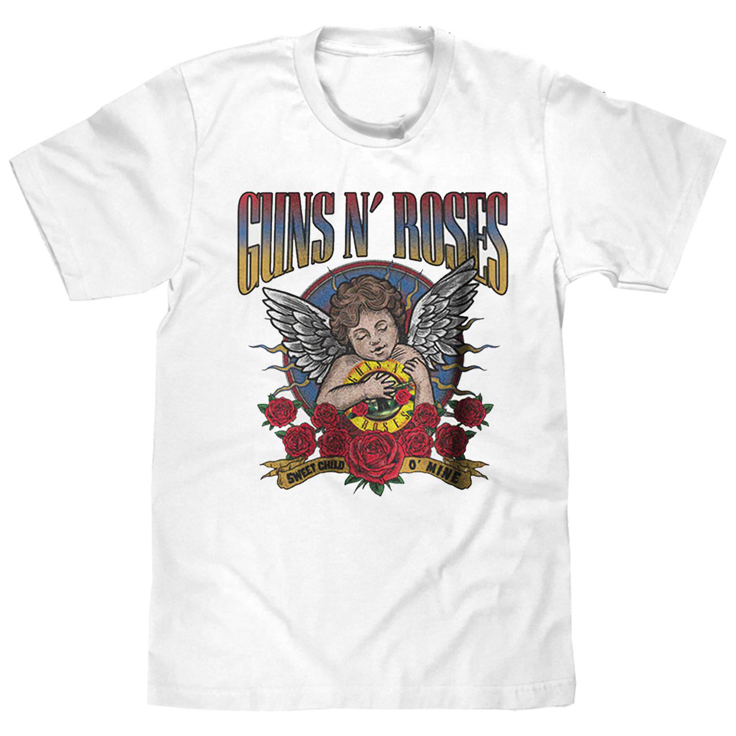 Guns N Roses: Guns N Roses and Rose Band, Guns N Roses, Casual T-Shirt, Men s and Women s Luxury Band Brand Top 2026 S
