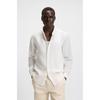 Slim Fit Linen Shirt White Fa25