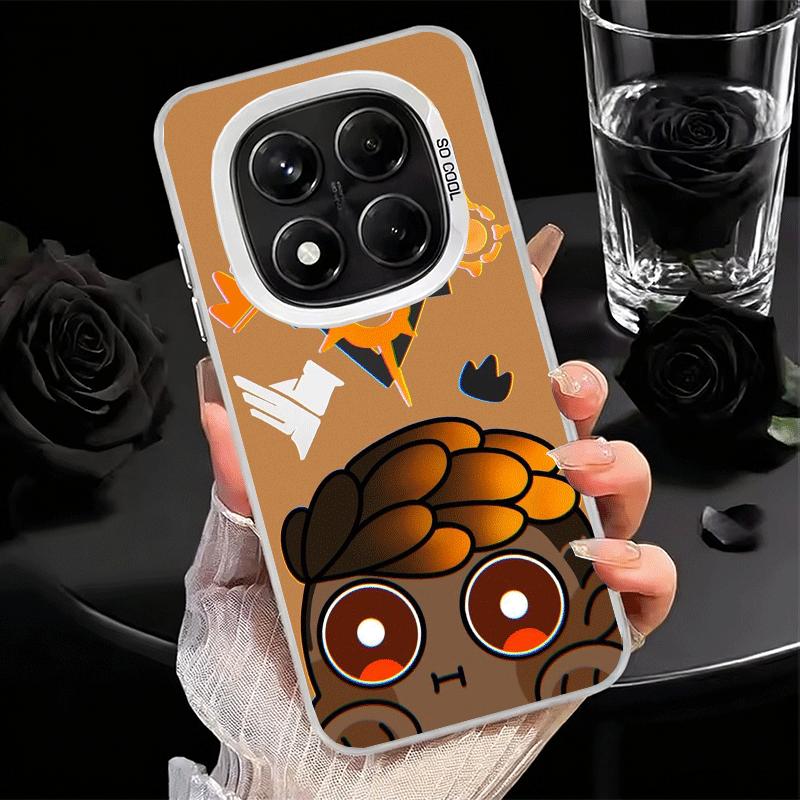 V-Valorant Cute Catoon Soft Phone Case for Xiaomi Redmi Note 13 14 15 Pro Plus 12S 12 11S 11 11T 10S 10 Shockproof Cover Back Sh