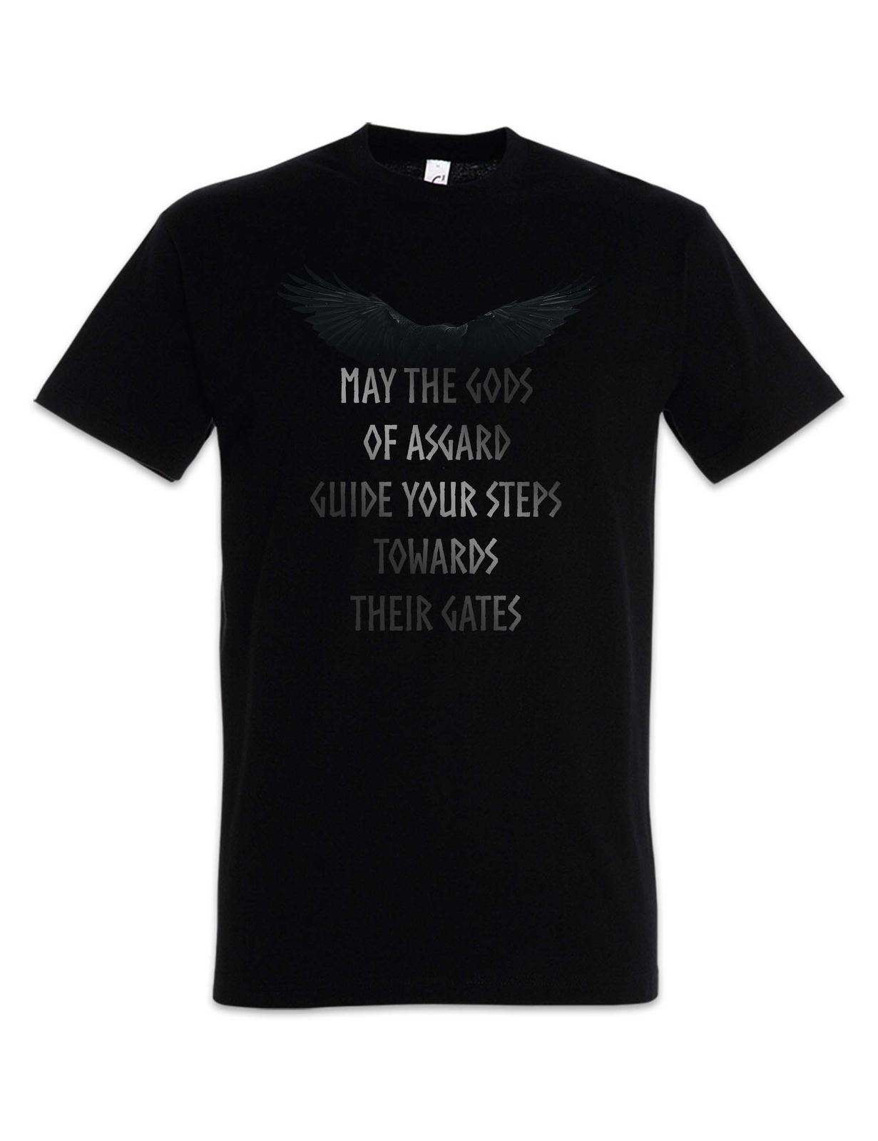Asgard Raven T-Shirt Odins Odhins Ravens Norse Valhall Valhalla Viking Vikings S
