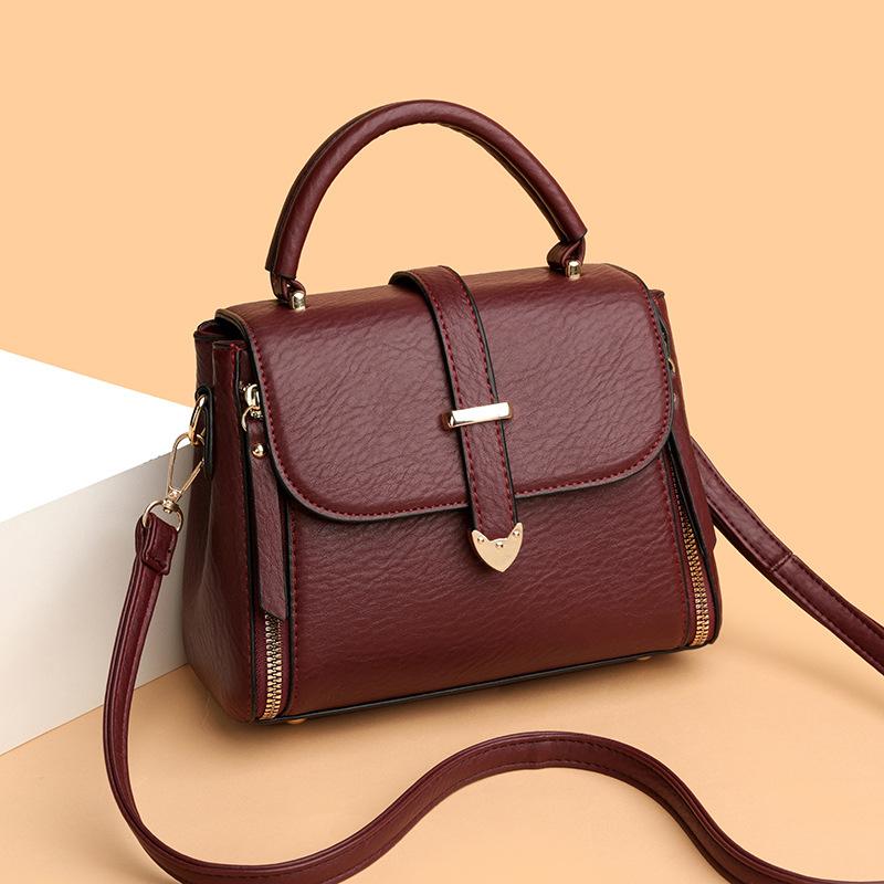 Fashionable Women's Shoulder Bag, High-quality UP Leather Crossbody Bag, Simple Shoulder Bag, Casual Handbag Suitable for Daily Use and Shopping