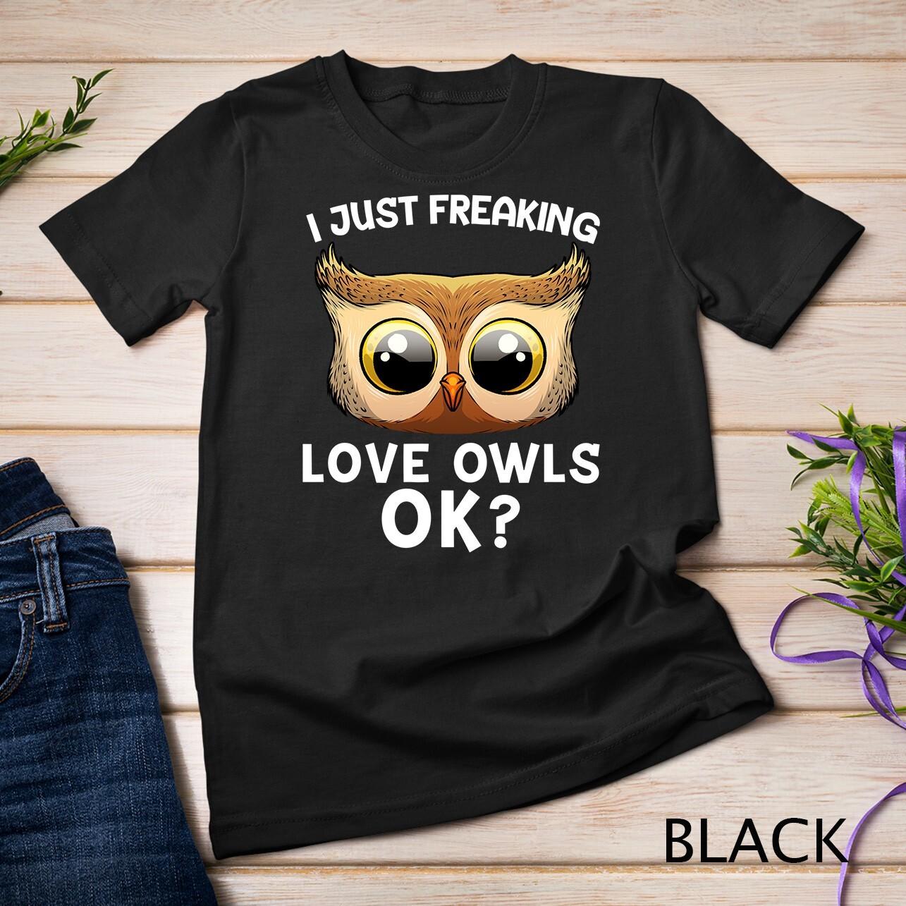 Cute Owl For Men Women Horned Snowy Owl Nocturnal Bird Lover Unisex T-Shirt Mens Womens Tees Top 3XL