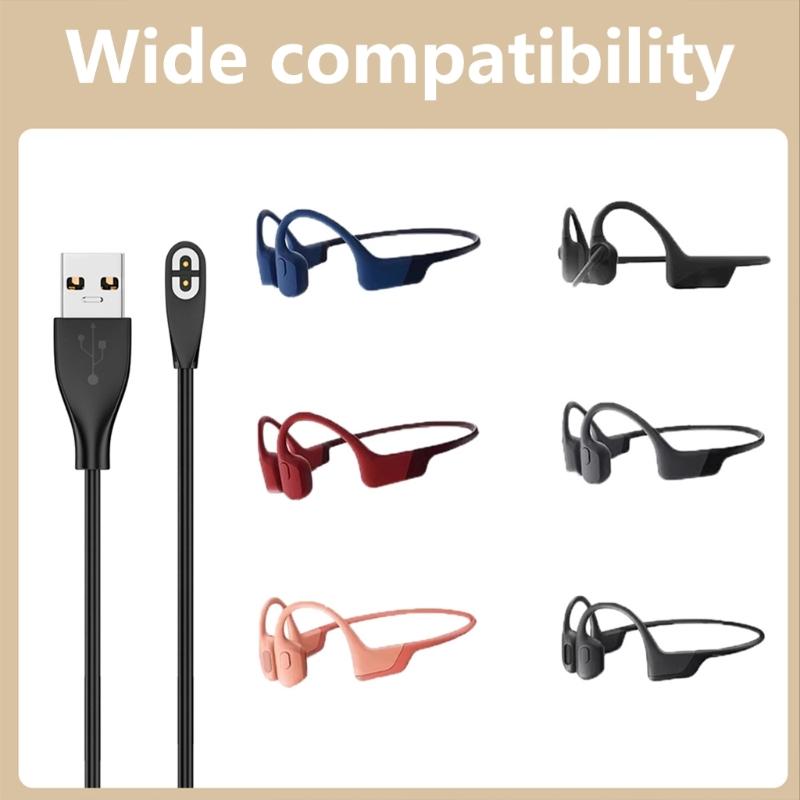 Charging Cable Flexible USB/USB C Cable with Magnetic Charger Connectors for AS800/AS803 S810/AS700 AS660/S661 Earphone