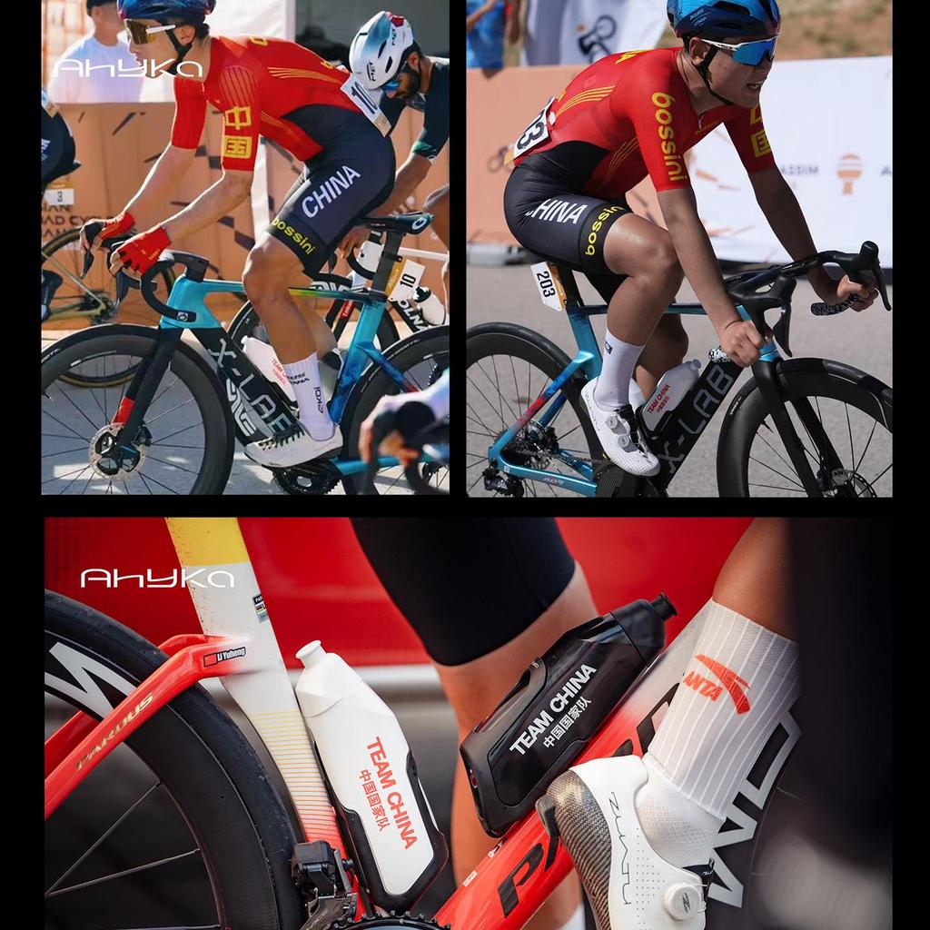 AHYKA Team Edition Aerodynamic Racing Water Bottle for Mountain and Road Bikes