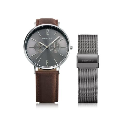 

BERING Men s Analog Quartz Watch, Classic Collection, Stainless Steel Strap & Sapphire Crystal, 14240-309. Officially Imported. 3-Year Internal Warran