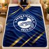 Flannel BlanketParramatta Eels Warm Soft Throw Blanket for Indoor Sofa Bed Living Room Use