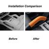 For Zeekr 8X 2026  Central Control Handle Suede Decorative Protective Sticker Hand-Sewn Interior Accessories