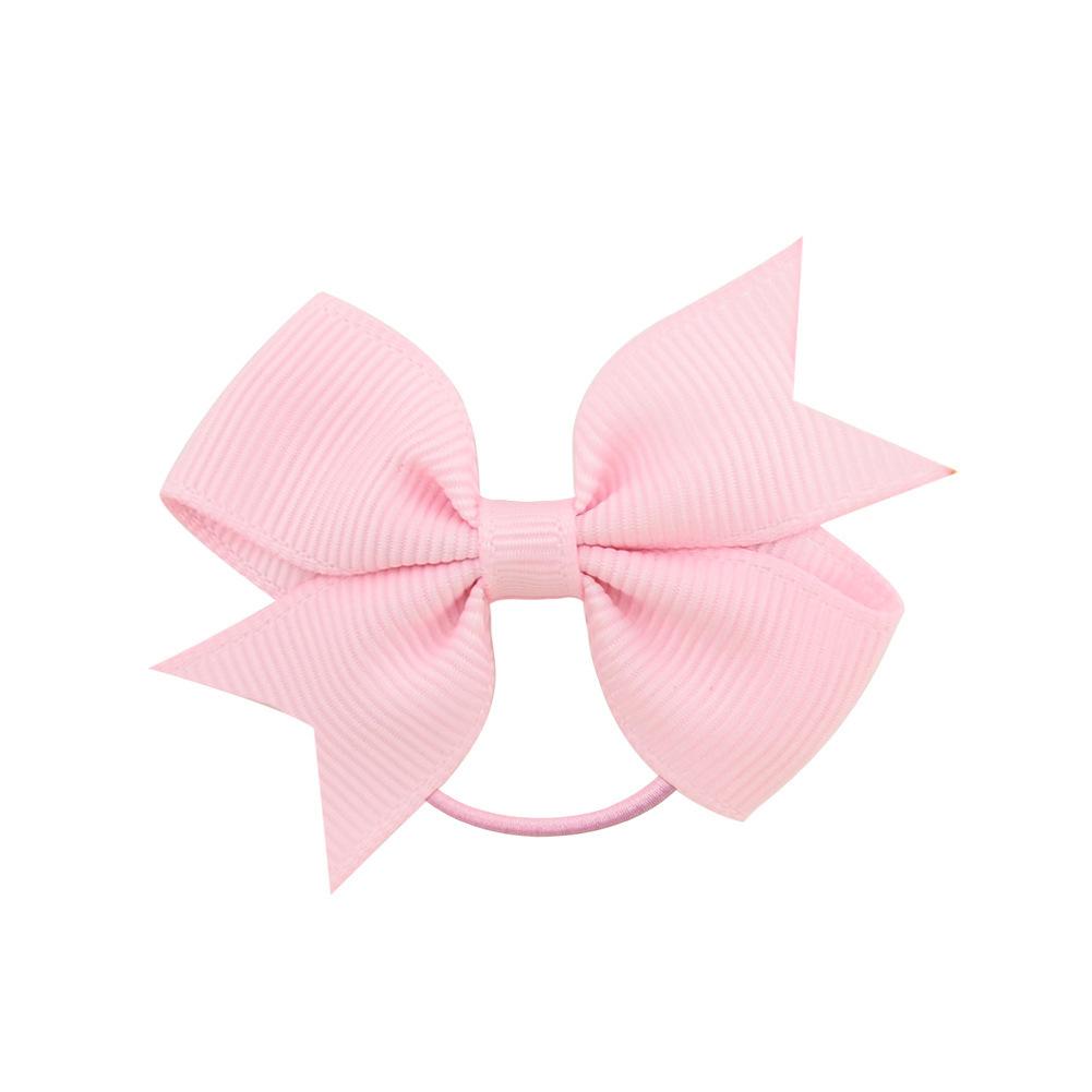 Children'S Versatile Xiaoqi Small Bow Solid Color Rubber Band Hair Band Baby Headgear Girls Hair Accessories 028