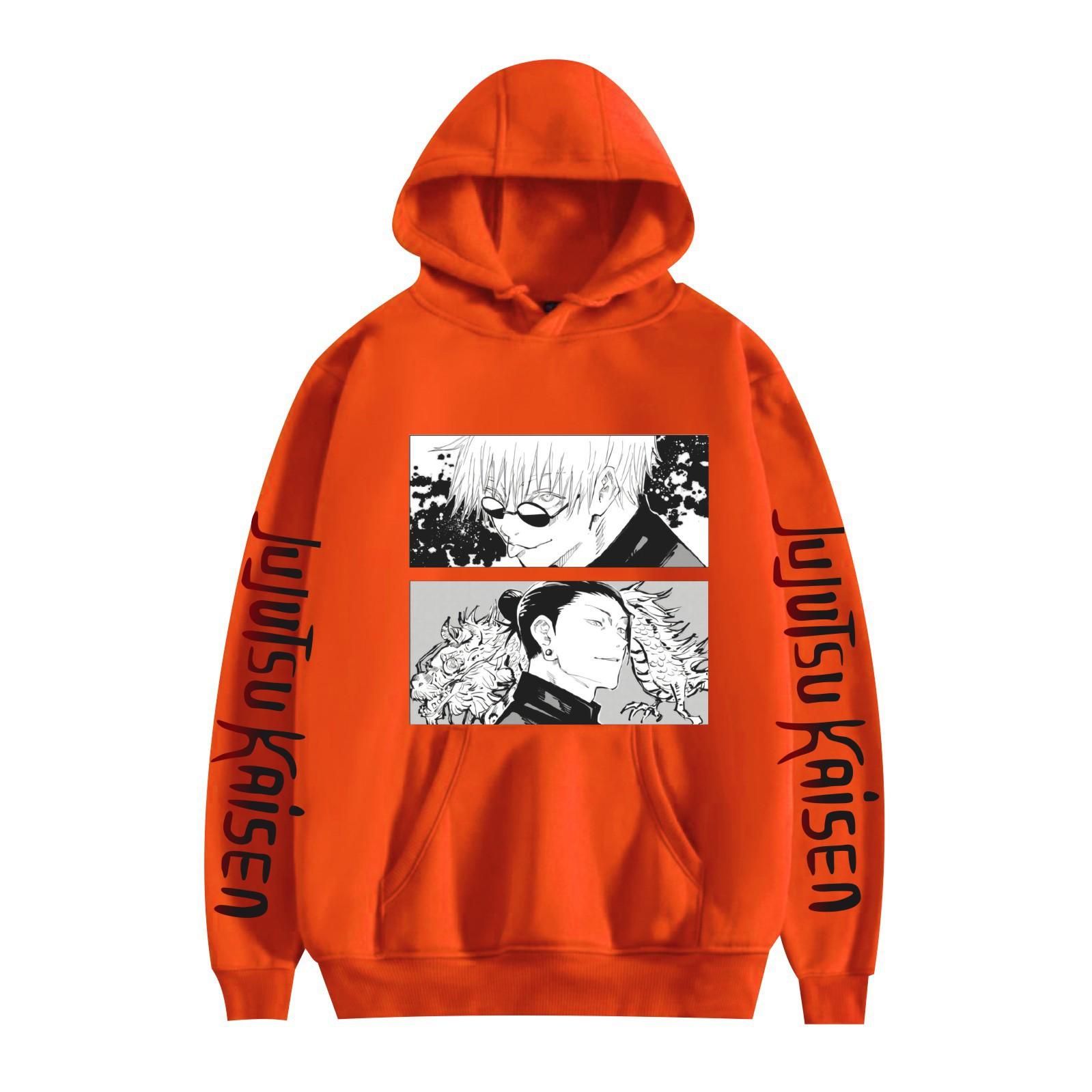 

Худи Jujutsu Kaisen Годжо Сатору Мужские Модные Толстовки с Длинным Рукавом Женские Повседневные Пуловеры Уличная Одежда Харадзюку Судадерас 3XL