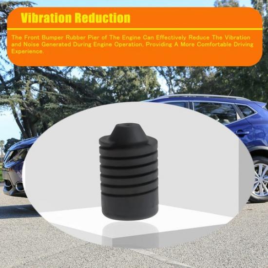 Two Hood Bumper Buffer Stop Stopper Replacement Fit for 2007-2015 Nissan Titan