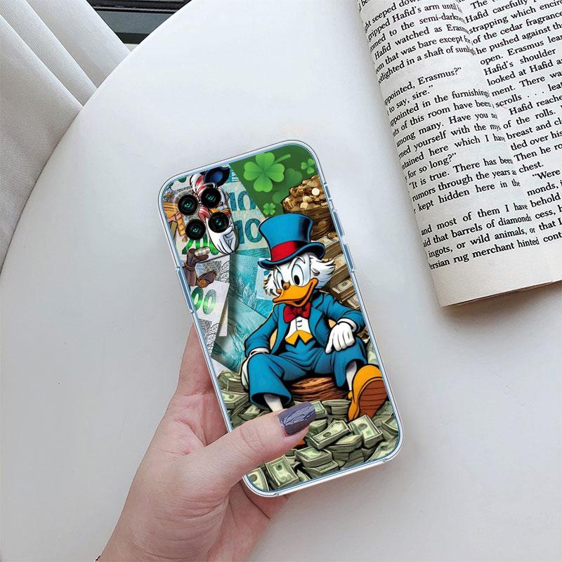 DuckTales Donald Duck Transparent Phone Case for Samsung Galaxy A04 A04S A14 A23 A34 A54 M23 M33 M52 M53