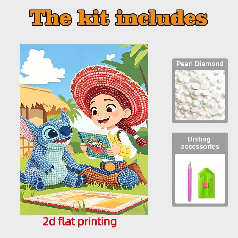 Disney Pearl Painting Toy Story Trish Art Kit Adult Beginner Home Wall Decor Special Shape