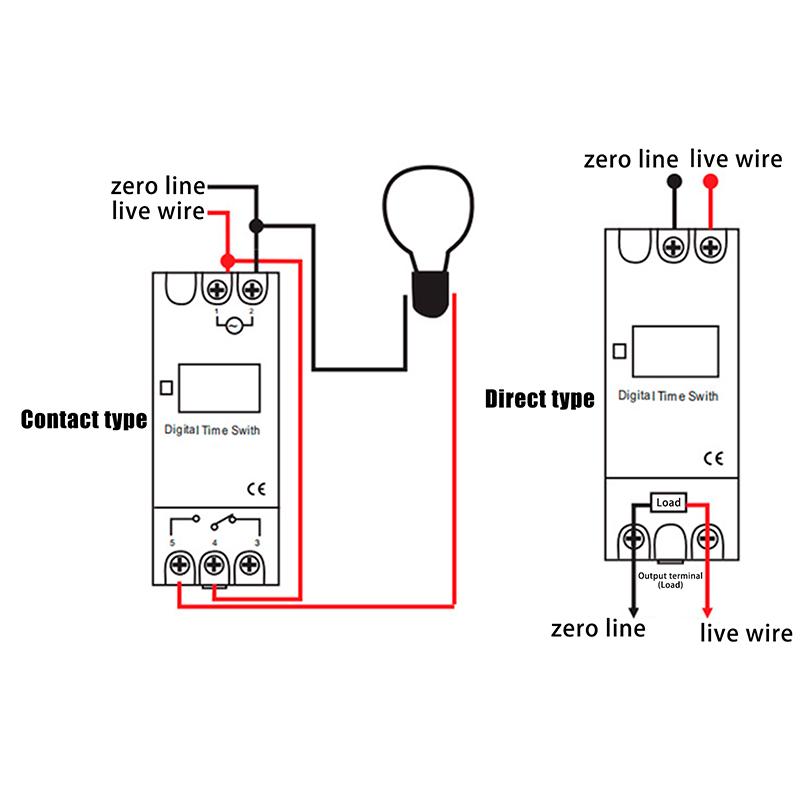 1Pc Electronic Weekly 7 Days Programmable Digital Timer Switch Relay Control 110V 8A 10A 16A Din Rail Thc15A
