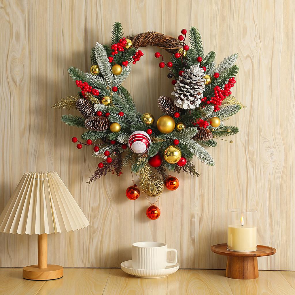 Christmas Kitchen Cabinet Wreaths, Suitable For Decorating The Kitchen Or Doors, Both Indoors And Outdoors For Holiday Decorations