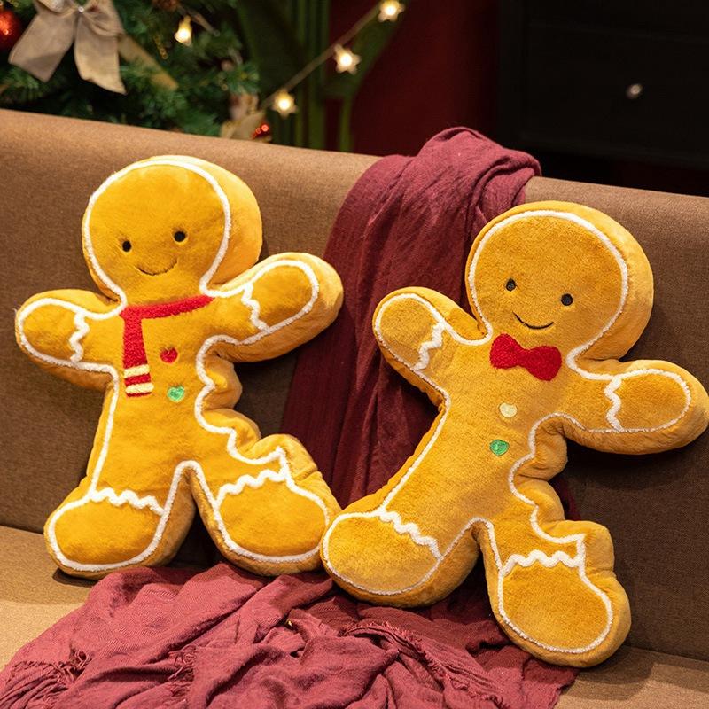 Christmas tree new fun gingerbread house gingerbread man doll plush gift doll decoration ornament activity