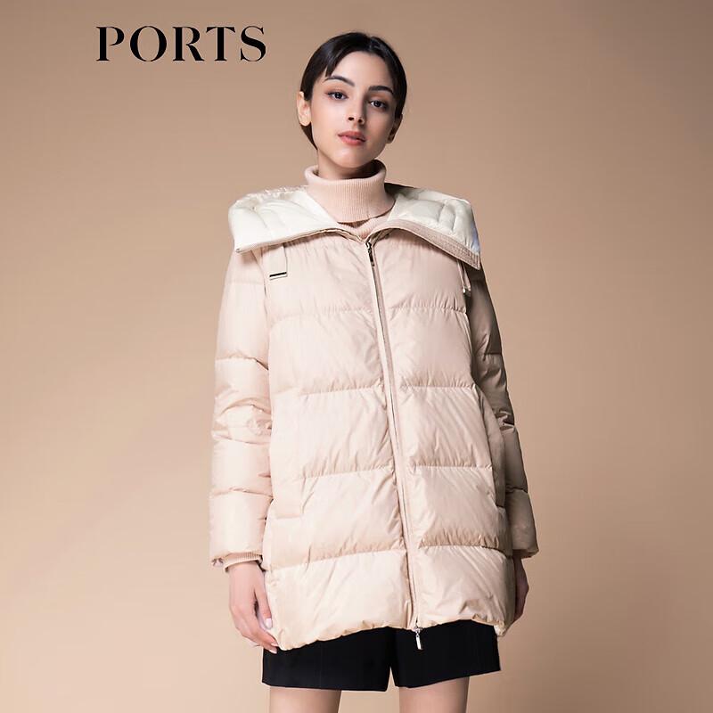 

PORTS Women s 2021 Autumn/Winter Hooded Reversible Goose Down Jacket M