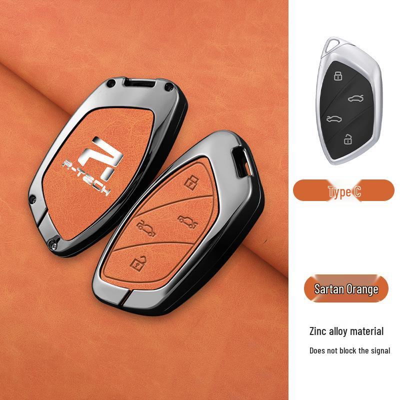 Roewe R7/F7 2023 Premium Schlüsselhülle - Fernbedienungsschale & Schnalle für 22 Modell