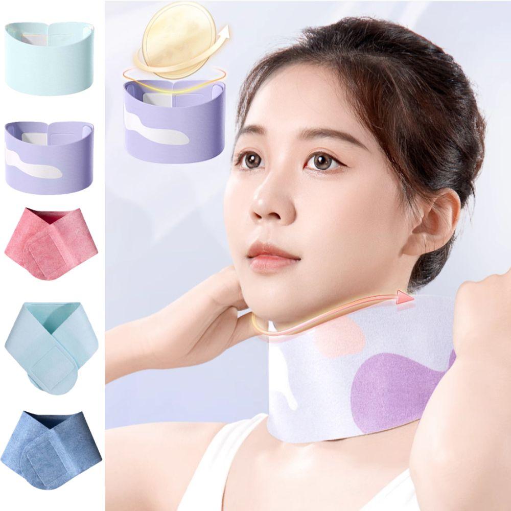 Washable Neck Beauty Wrap Adjustable Gel Neck Mask Holder Breathable Neck Skincare Tools Travel