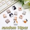 10Pcs Cat Keycap Switch Tester - Adorable Decompression Toy, Stress Relief Tool, Personalized Keyboard Accessories