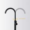 Bathroom Faucet Matte Black Bathtub Shower Faucet Round Floor Stand Mixer Single  Handle Hot Cold Water Tap Bagnolux