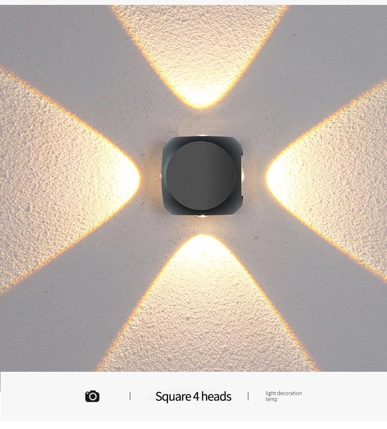 LED Außenwandleuchte Veranda Terrassenlampe Modern Außenwandleiste Garten Hausnummernleuchte Wasserdichte Wandbeleuchtung