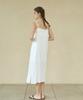 WIOE Roman Silky Sleeveless Dress_White
