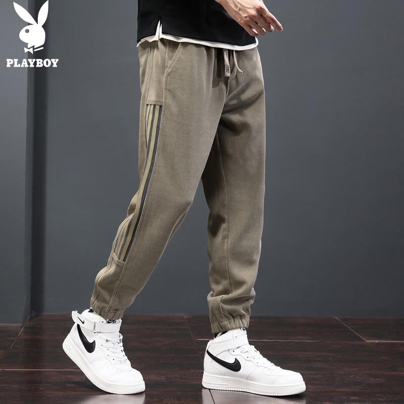 PLAYBOY Men's Autumn/Winter Casual Jogger Pants