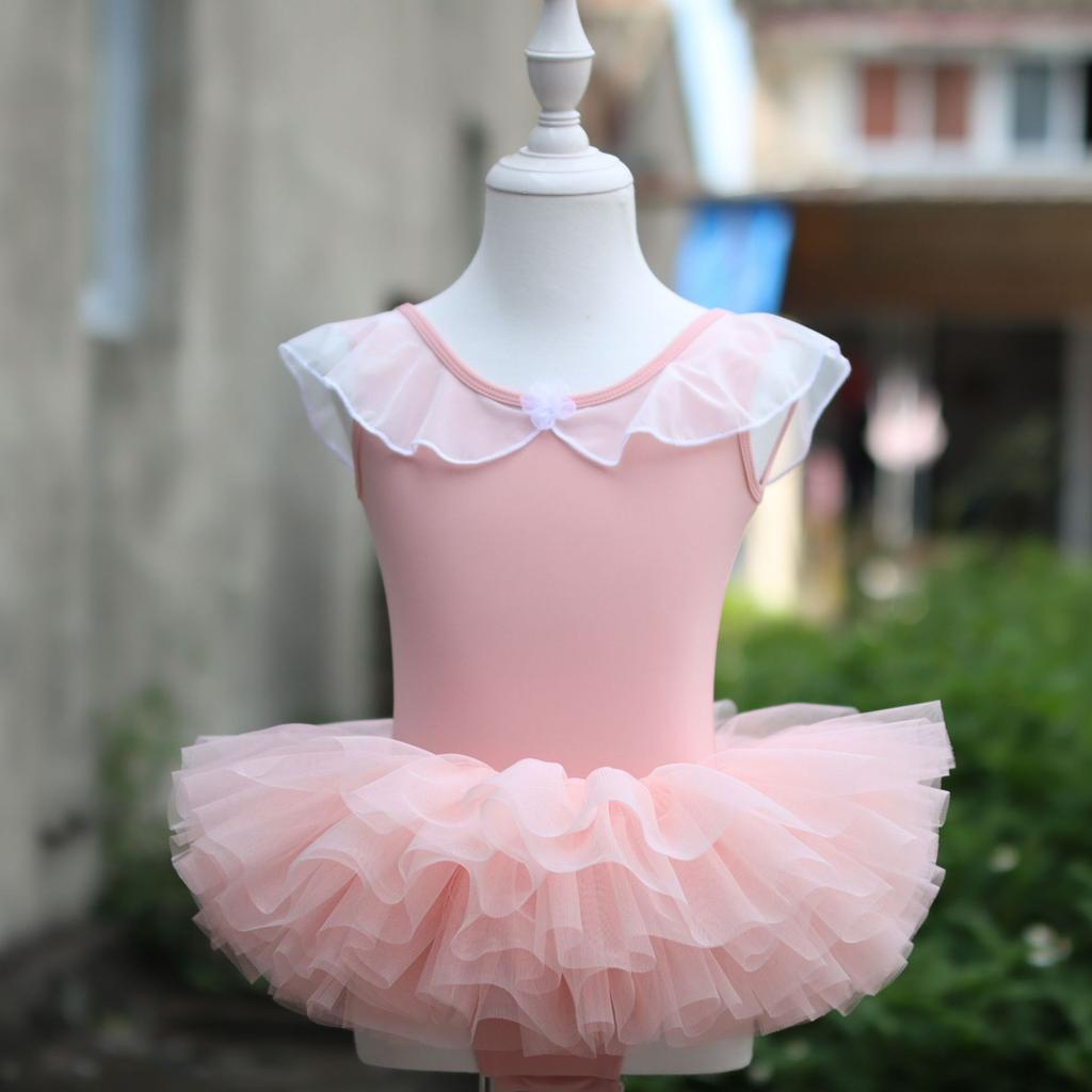Children's Dance Clothes Girls' Practice Clothes Chinese Dance Tutu Fluffy Gauze Skirt Performance Clothes Princess Dress Body Clothes